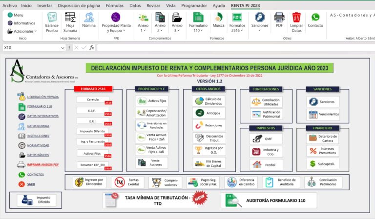 Elaboración de la declaración de renta de las personas jurídicas año gravable 2023