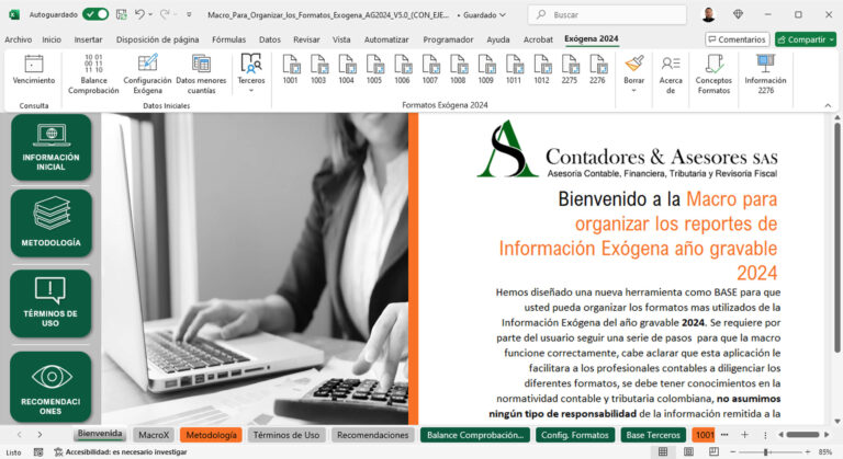 Generación de los Formatos de Exógena año 2024 en segundos