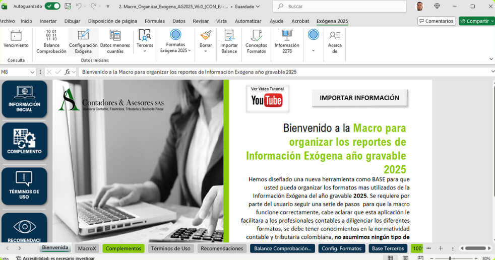 Generación de los Formatos de Exógena año 2025 en segundos
